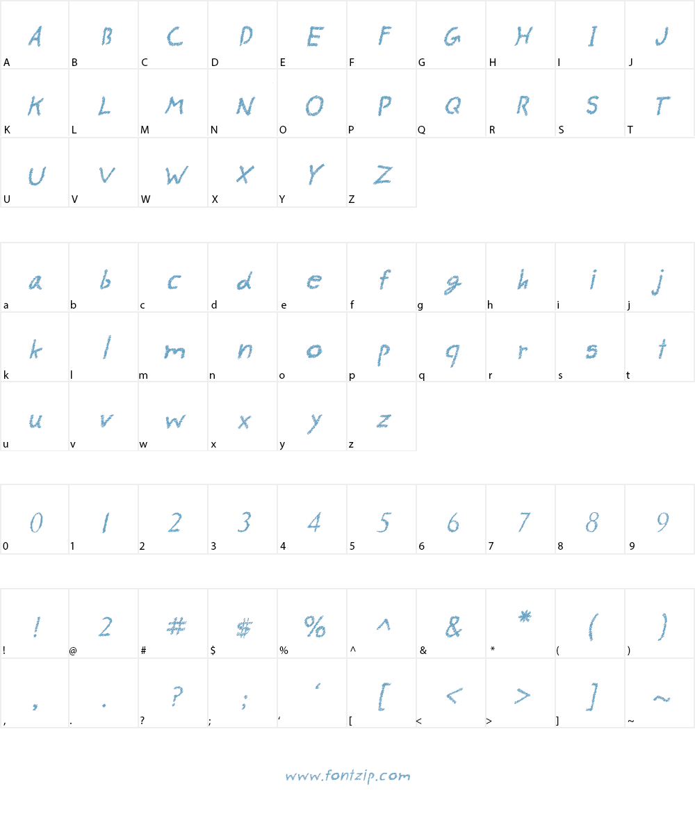 CRU-pokawin-Alize Font Character